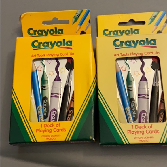 NIB Crayola Deck of playing cards in card tin 90s - Picture 2 of 5